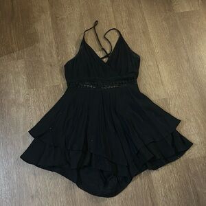 Black romper size 2 (runs small)